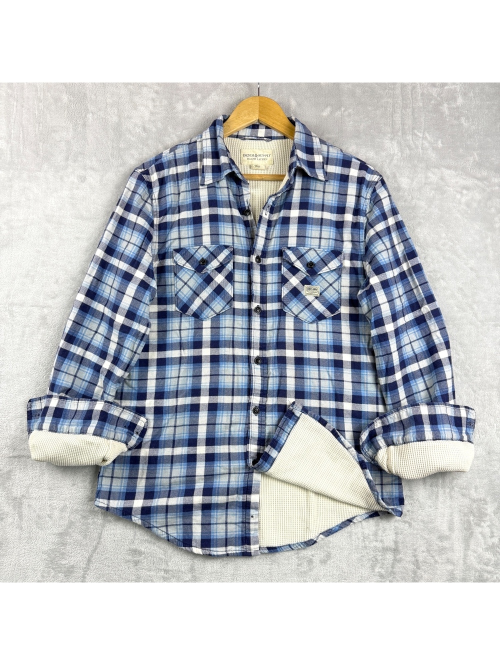 Denim & Supply Ralph Lauren Men S Plaid Thermal Lined Flannel Shirt Jacket Retro